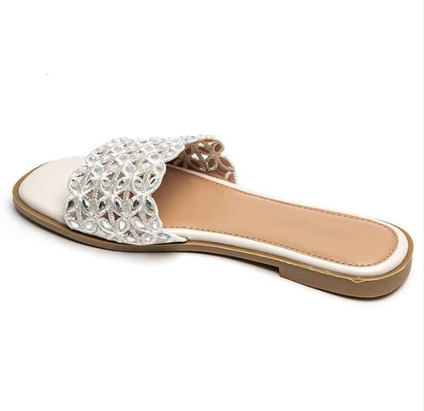 Sandales Bijoux "Éclat d'Été" – beige, Chic et Confortables