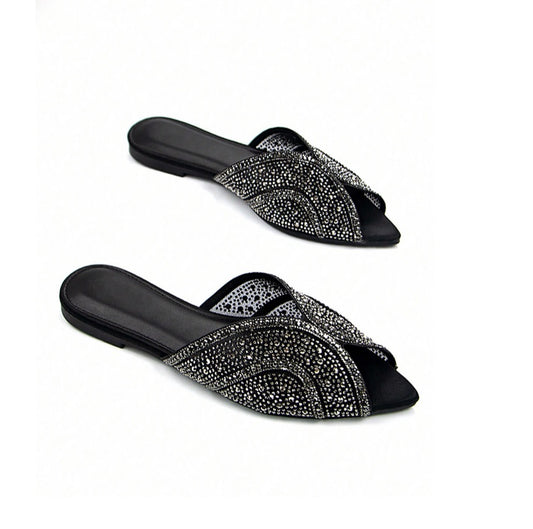 Mules strass habillée soirée miss stella