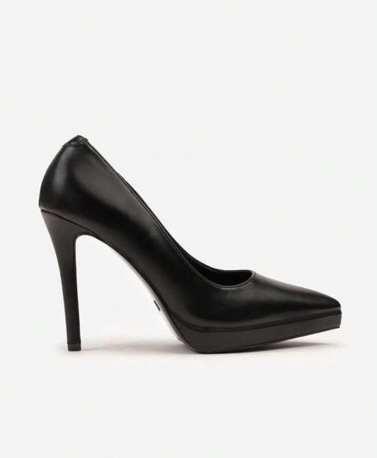 Escarpins Bout Pointu avec Plateforme – Noir Classique Intemporel