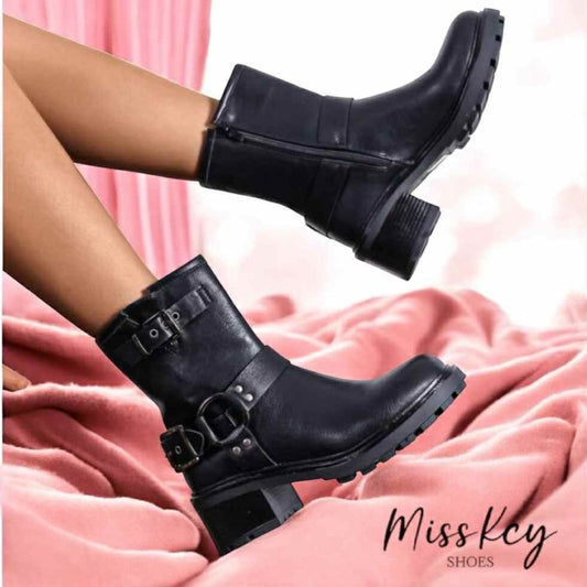 BOTTINES BICKER FEMME MISS SOFIA NOIR