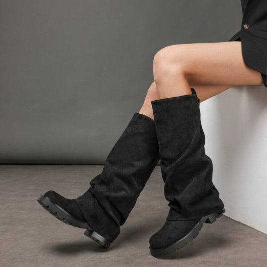 CHAUSSURES FEMME BOTTES HAUTES SUEDINE MISS CAROLE
