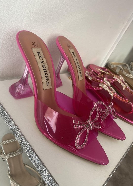 ESCARPINS PLEXIS PETITS TALONS PYRAMIDAL MISS LUCIA ROSE