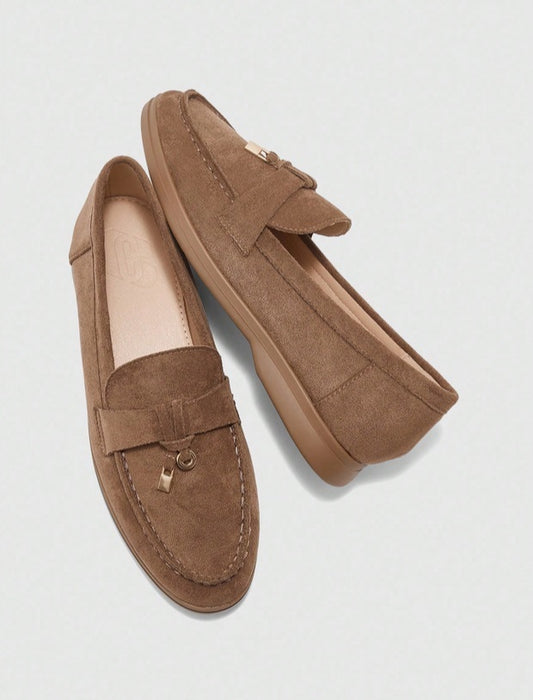 Mules Loafers fermée camel