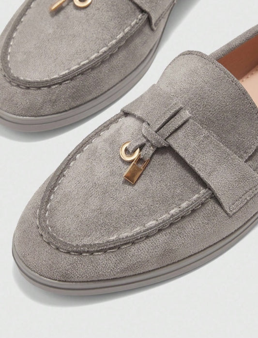 Mules Loafers fermée gris