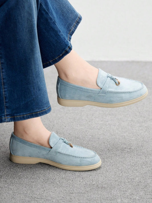 Mules Loafers fermée bleu ciel