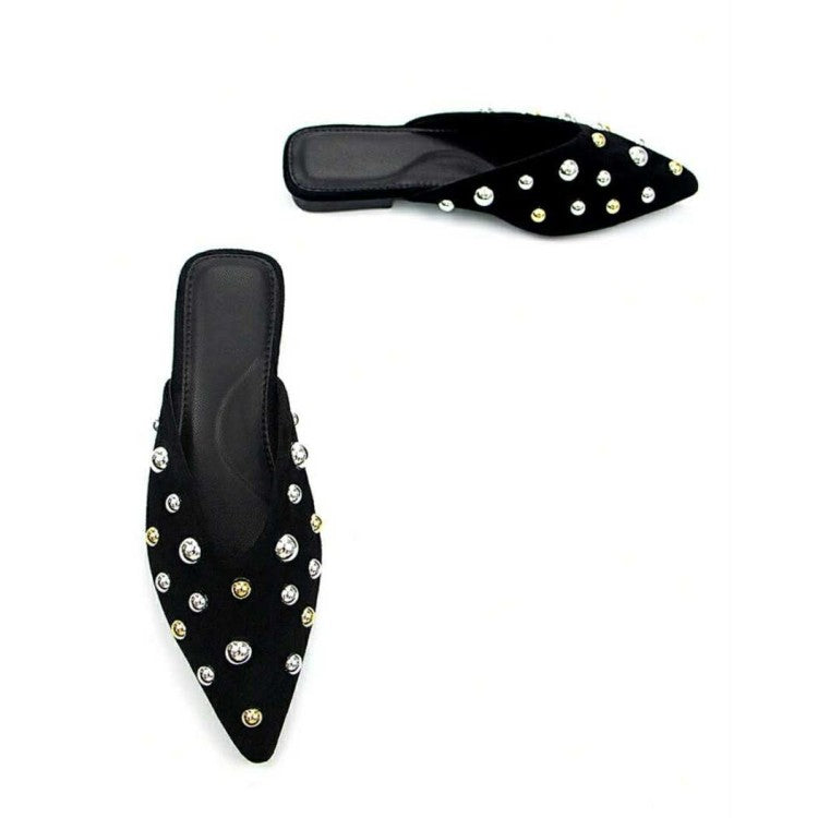 MOCASSINS CLOUTÉS FEMME – CHIC, TENDANCE ET CONFORTABLES SUEDINE MISS MIA NOIR