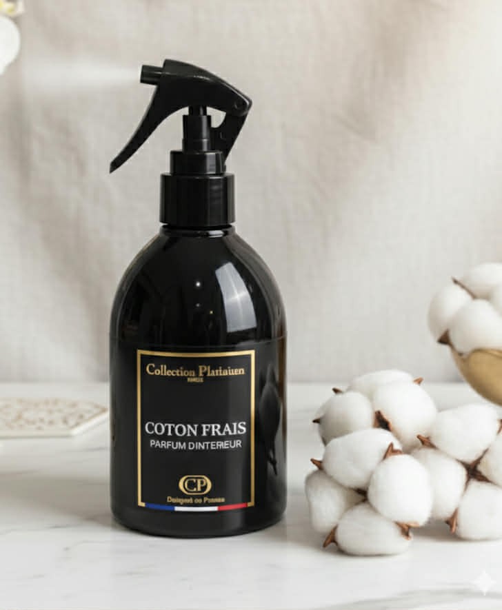 Parfum d'Intérieur "Coton frais" - Collection Platinium (250ml) - MissKCY
