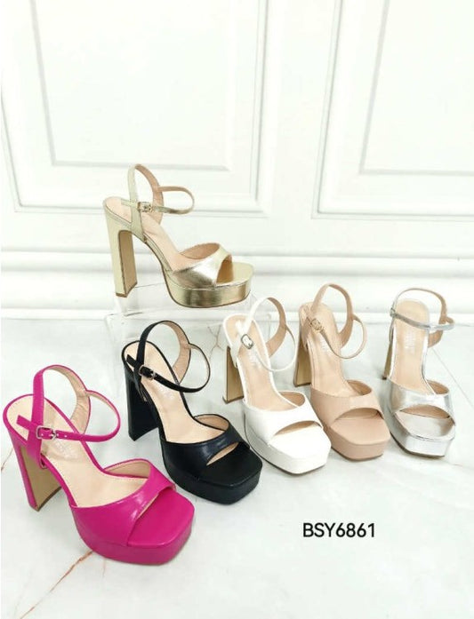 SANDALES OR À TALON HAUT AVEC BRIDE – ÉLÉGANCE POUR SOIRÉES & MARIAGES MISS KERA OR