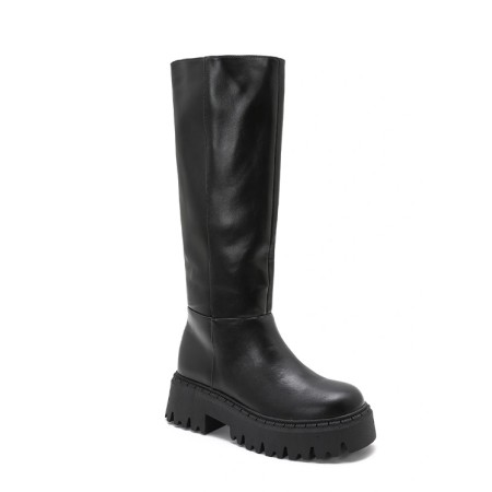 BOTTES CHUNKY LOOK TENDANCE MISS MEGANE NOIR