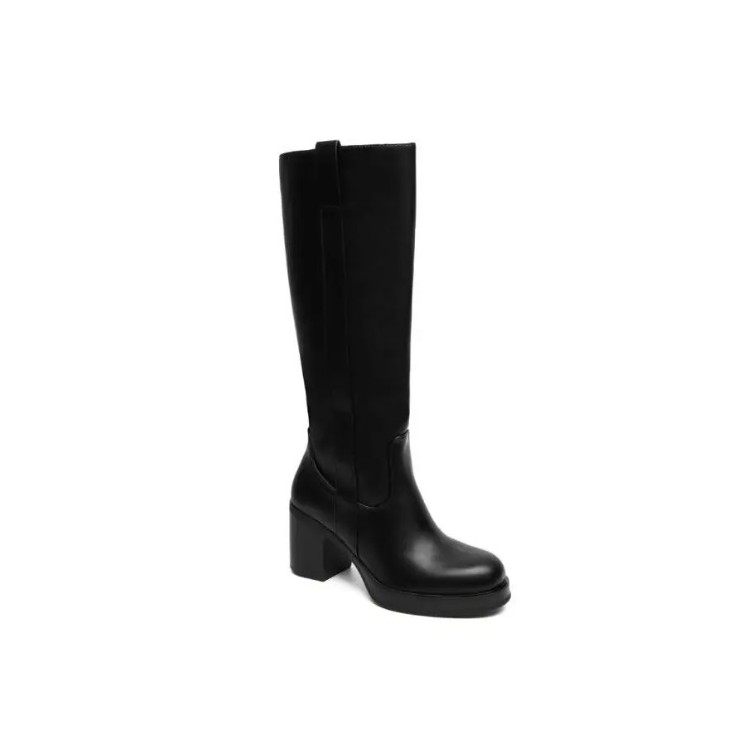 BOTTES CAVALIERE A PLATFORM MISS CAVALERIO NOIR