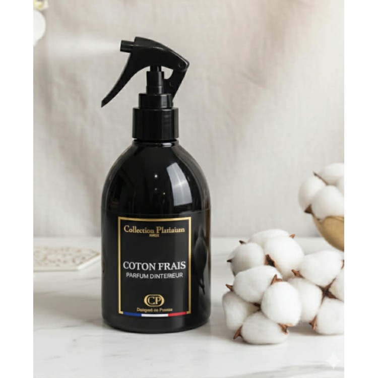 Parfum d'Intérieur "Coton frais" - Collection Platinium (250ml)