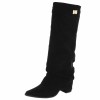 CHAUSSURES FEMME BOTTES HAUTES TALON CARRE CONFORT MISS ANITA NOIR