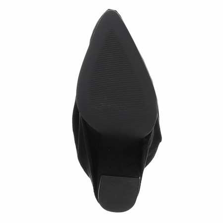 CHAUSSURES FEMME BOTTES HAUTES TALON CARRE CONFORT MISS ANITA NOIR