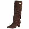 CHAUSSURES FEMME BOTTES HAUTES TALON CARRE CONFORT MISS ANITA CHOCO MARRON