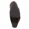 CHAUSSURES FEMME BOTTES HAUTES TALON CARRE CONFORT MISS ANITA CHOCO MARRON