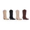 CHAUSSURES FEMME BOTTES HAUTES WESTERN MISS AMBER BEIGE