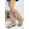 CHAUSSURES FEMME SANDALES HAUTES TONG MISS AMARA TAUPE