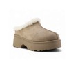 CHAUSSURES FEMME MULES FOURREES MISS MULA TAUPE