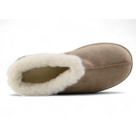 CHAUSSURES FEMME MULES FOURREES MISS MULA TAUPE