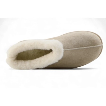 CHAUSSURES FEMME MULES FOURREES MISS MULA BEIGE