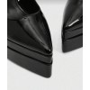 Escarpins Slingback à Plateforme XL – Vernis Noir MISS ADALINE NOIR