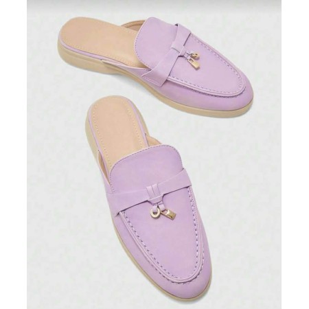 Mules Loafers Lilas à...