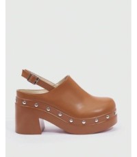 CHAUSSURES FEMME SABOT CAMEL EN BOIS MISS CAROLE