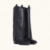 Sublimes bottes hautes western talon épais carré confortables.