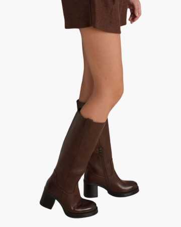 CHAUSSURES FEMME BOTTES TALON CARRE MISS MOLLY BROWN