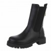 Chaussures femme bottes bottines chelsea boots miss cady noir