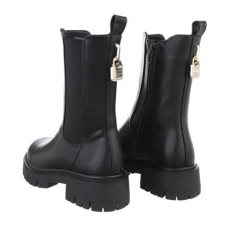 Chaussures femme bottes bottines chelsea boots miss cady noir