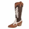 Bottes hautes western MISS CAMELIA BI COLOR CAMEL CHOCO