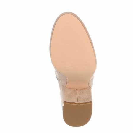 CHAUSSURES FEMME CUISSARDE SUEDINE BEIGE TALON MISS SARAH