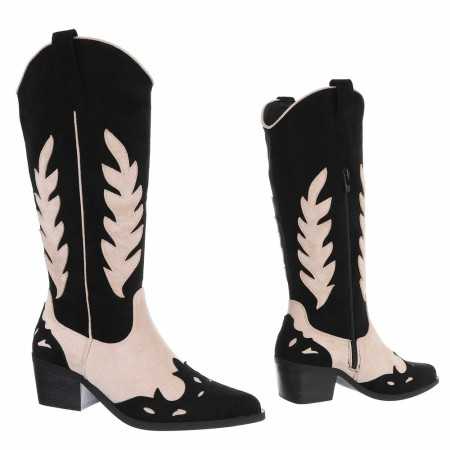 Bottes hautes western MISS CAMELIA noir