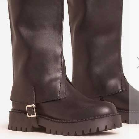 CHAUSSURES FEMME BOTTES HAUTES BICKER MISS MOLLY NOIR