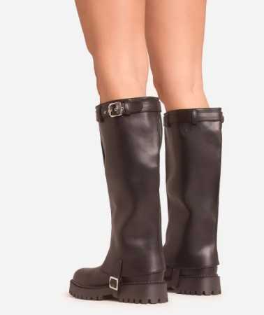 CHAUSSURES FEMME BOTTES HAUTES BICKER MISS MOLLY NOIR