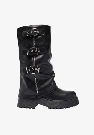 CHAUSSURES FEMME BOTTES BICKER BOUCLES MISS NINA