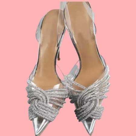 CHAUSSURES FEMME ESCARPIN STRASS SOIREE MARIAGE PROMO