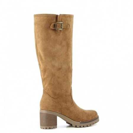 CHAUSSURES FEMME BOTTES A TALON SUEDEE