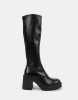 CHAUSSURES FEMME BOTES MI HAUTES NOIR MISS CARA