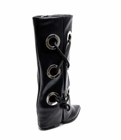 CHAUSSURES FEMME BOTTES HAUTES MISS GLAM LOOPS NOIR