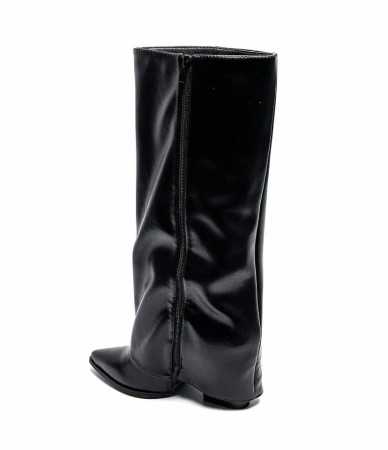 CHAUSSURES FEMME BOTTES HAUTES MISS GLAM LOOPS NOIR