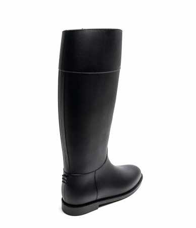 CHAUSSURES FEMME BOTTES EQUESTRE EPURE INTEMPORELLE ELEGANTE NOIR