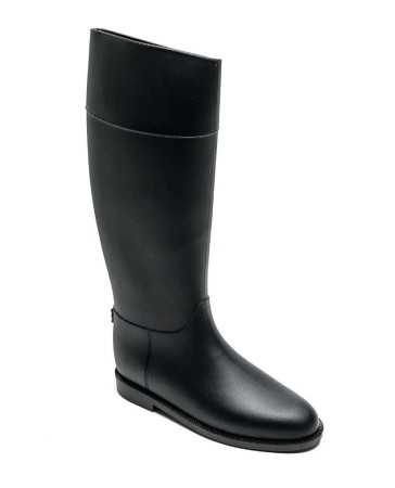 CHAUSSURES FEMME BOTTES EQUESTRE EPURE INTEMPORELLE ELEGANTE NOIR