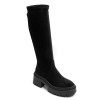 CHAUSSURES FEMME BOTTES HAUTES SUEDETTE MISS ANDREA NOIR