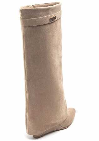 CHAUSSURES FEMME BOTTES HAUTES MISS CLAUDIA BEIGE