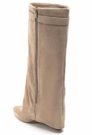 CHAUSSURES FEMME BOTTES HAUTES MISS CLAUDIA BEIGE