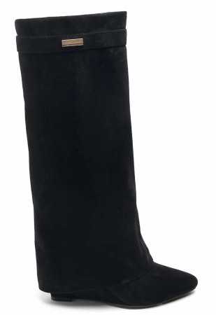 CHAUSSURES FEMME BOTTES HAUTES MISS CLAUDIA NOIR