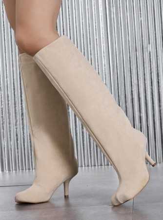 CHAUSSURES FEMME BOTTES SUEDINE MISS SEPHORA BEIGE