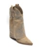 CHAUSSURES FEMME BOTTES BOTTINES WESTERN CLOUTEE MISS ADRI BEIGE